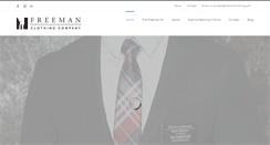 Desktop Screenshot of freemanclothing.com