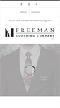 Mobile Screenshot of freemanclothing.com